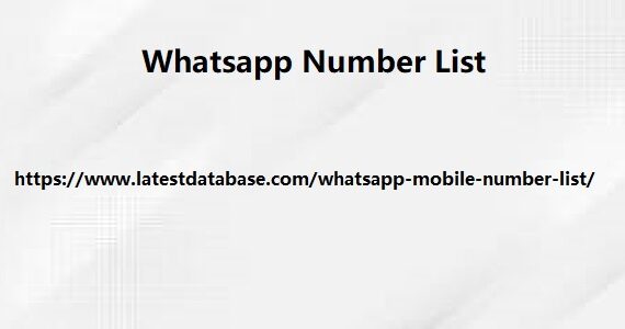 WhatsApp Mobile Number List