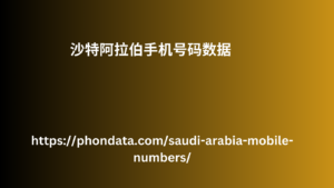 沙特阿拉伯手机号码数据