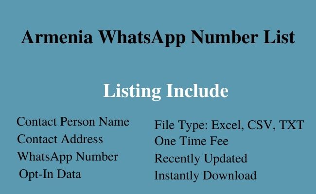 Armenia whatsapp number list